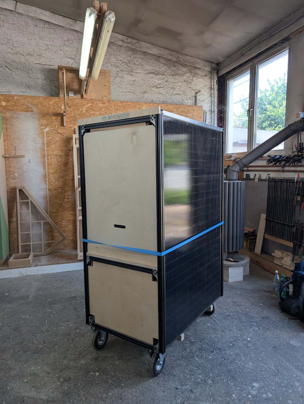 Solarmonster vor Anstrich